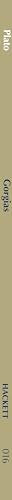 Gorgias (Hackett Classics) — back cover