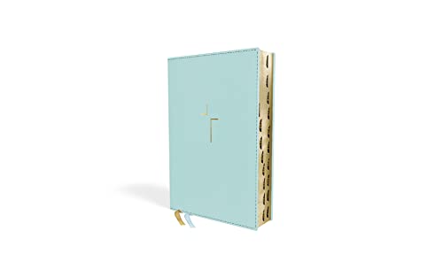 The Jesus Bible, NIV Edition, (With Thumb Tabs to Help Locate the Books of the Bible), Leathersoft, Teal, Thumb Indexed, Comfort Print
