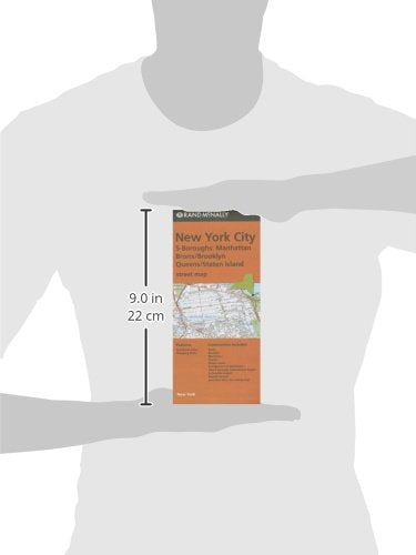 Rand McNally, New York City 5-Boroughs: Manhattan, Bronx/brooklyn, Queens/Staten Island Street Map