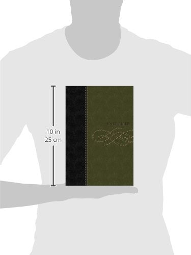 Holy Bible: King James Version, Black/ Green, Leathersoft, Study