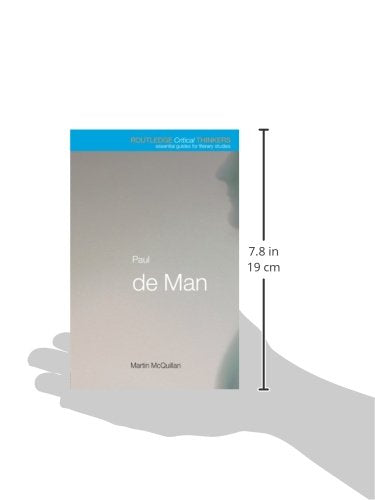 Paul de Man (Routledge Critical Thinkers)