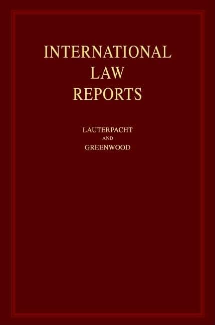 International Law Reports: Consolidated Table of Treaties, Volumes 1-125