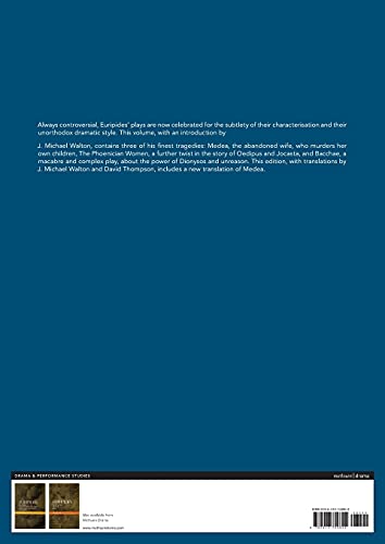 Euripides Plays: 1: Medea; the Phoenician Women; Bacchae (Classical Dramatists)