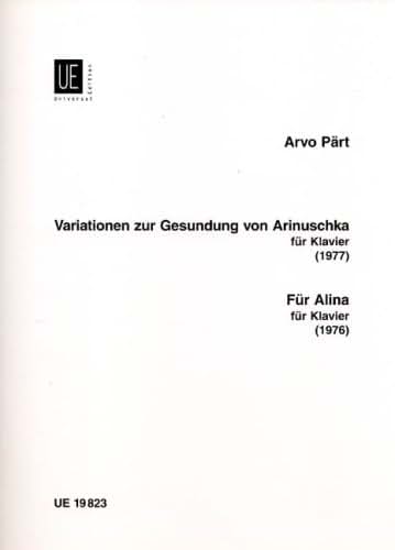 Variationen zur Gesundung von Arinuschka; Fur Alina
