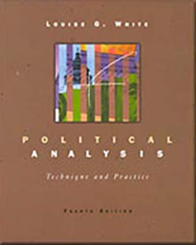 Political Analysis: Technique and Practice