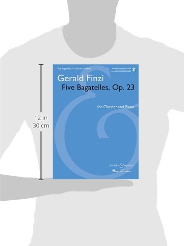 Five Bagatelles, Op. 23 - Clarinet in B-flat and Piano (Book/Online Audio)