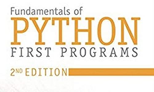 Fundamentals of Python: First Programs — back cover
