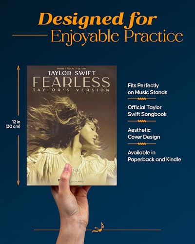 Taylor Swift - Fearless (Taylor's Version) Piano/Vocal/Guitar Songbook - Taylor Swift Sheet Music Book with All 19 Tracks - Taylor Swift Songbook with 6 Additional Songs