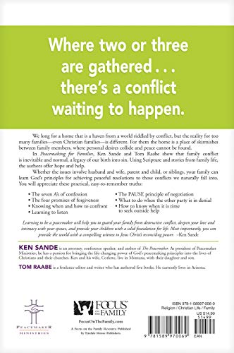 Peacemaking for Families (Focus on the Family) by Sande, Ken