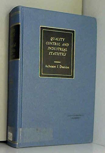 Quality control and industrial statistics