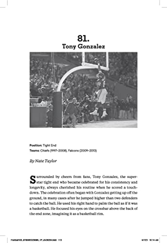 The Football 100 (Sports) — back cover