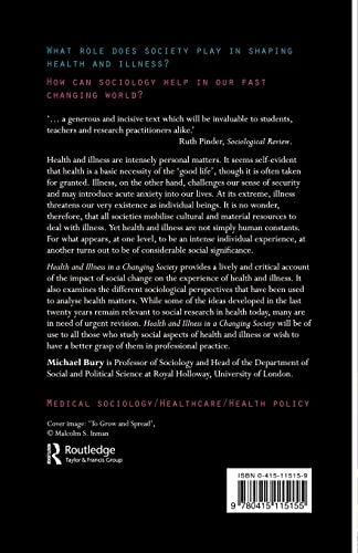 Health and Illness in a Changing Society