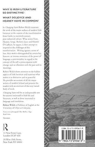 Changing States: Transformations in Modern Irish Writing (Education)