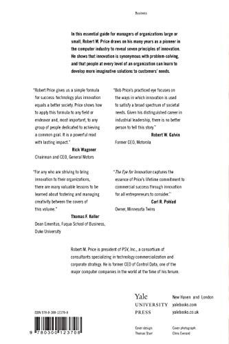 The Eye for Innovation: Recognizing Possibilities and Managing the Creative Enterprise
