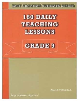 Easy Grammar 180 Daily Teaching Lessons Grade 9 SET--Student and Teacher (Easy Grammar Ultimate Series)