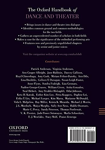 The Oxford Handbook of Dance and Theater (Oxford Handbooks)