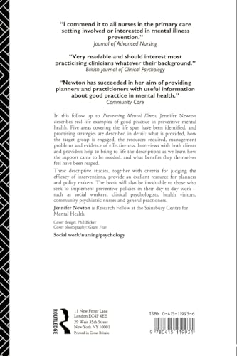 Preventing Mental Illness in Practice