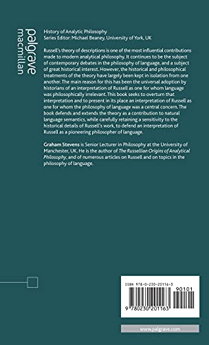 The Theory of Descriptions: Russell and the Philosophy of Language (History of Analytic Philosophy)