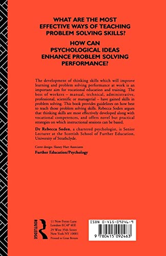 Teaching Problem Solving in Vocational Education