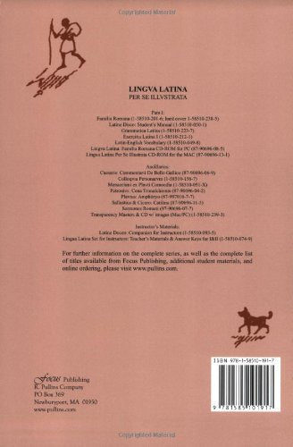A College Companion Based: Based on Hans Orberg's Latine Disco, With Vocabulary and Grammar (Lingua Latina) (English and Latin Edition) — back cover