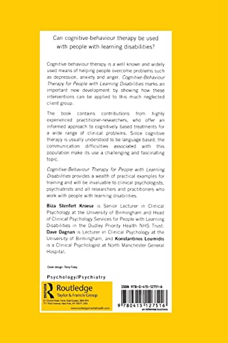 Cognitive-Behaviour Therapy for People with Learning Disabilities