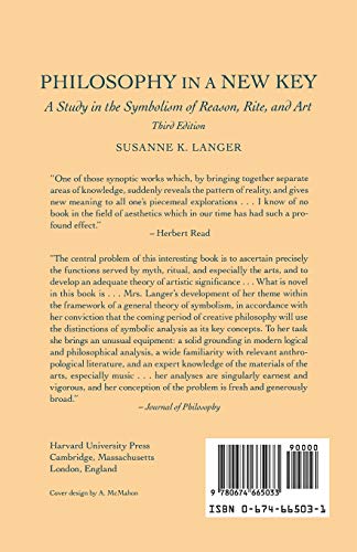 Philosophy in a New Key: A Study in the Symbolism of Reason, Rite, and Art — back cover