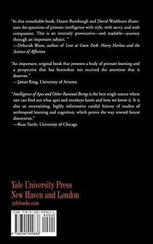 Intelligence of Apes and Other Rational Beings by Duane M. R