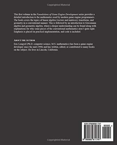 Foundations of Game Engine Development, Volume 1: Mathematics