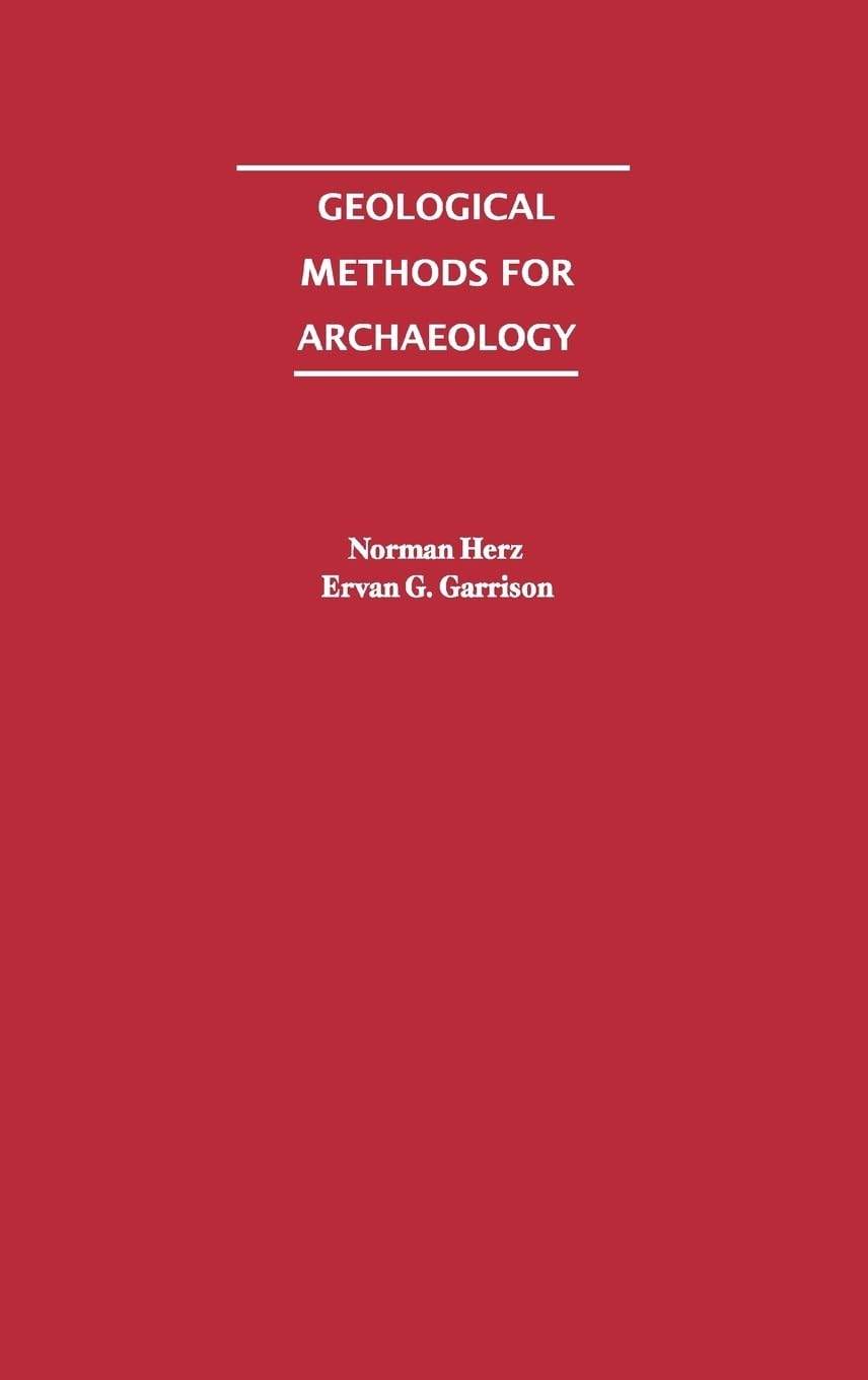 Geological Methods for Archaeology