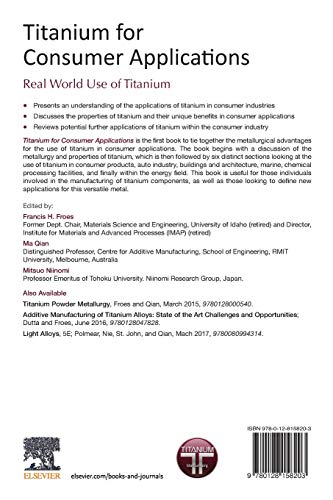 Titanium for Consumer Applications: Real-World Use of Titanium