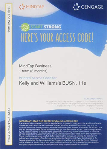 BUSN (with MindTap Business, 1 Term (6 Months) Printed Access Card)