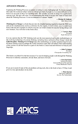 Thinking for a Change (The CRC Press Series on Constraints Management)