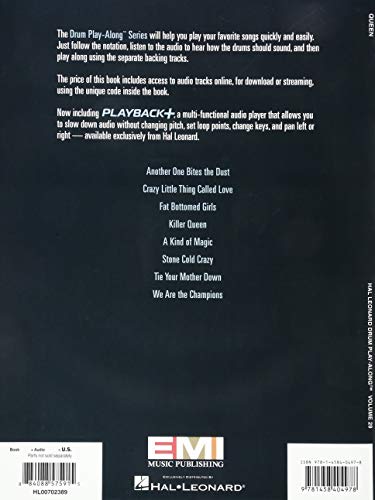 Queen: Drum Play-Along Volume 29 (Drum Play-Along, 29)