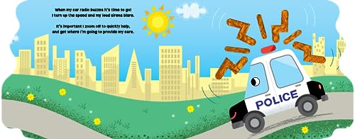 On Patrol with Police Car - Touch and Feel Board Book - Sensory Board Book