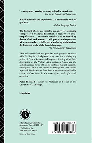 A History of the French Language
