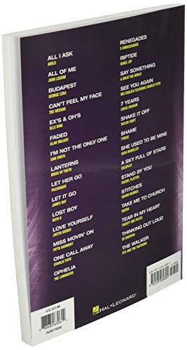 Popular Sheet Music: 30 Hits from 2014-2016 - Piano, Vocal and Guitar Chords