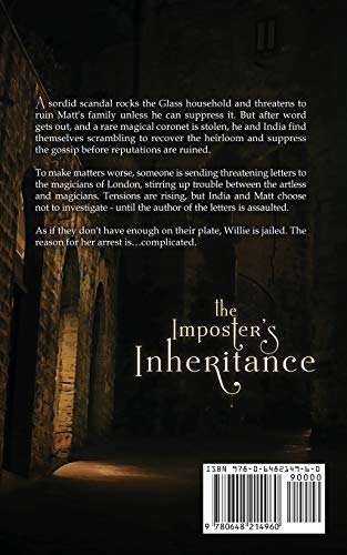 The Imposter's Inheritance (Glass and Steele) — back cover
