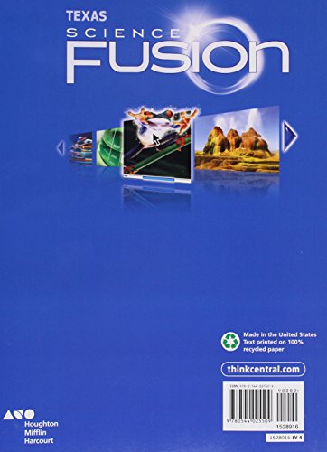 Science Fusion Texas: Student Edition Grade 4 2015 - soft workbook