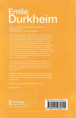 Emile Durkheim (Key Sociologists)