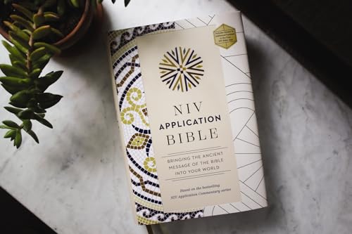 NIV Application Bible, Hardcover, Multi-Cream, Red Letter, Comfort Print: Bringing the Ancient Message of the Bible into Your World (NIV Application Commentary Resources)