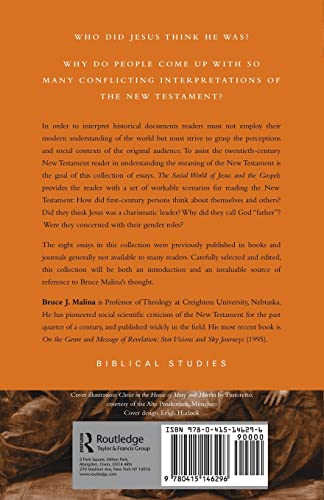 The Social World of Jesus and the Gospels — back cover