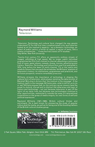 Television: Technology and Cultural Form (Routledge Classics)