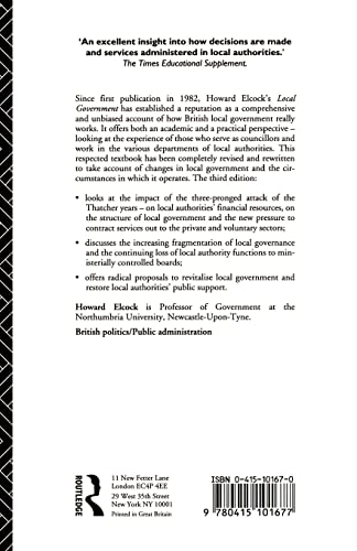 Local Government: Policy and Management in Local Authorities