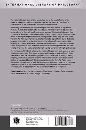Logic, Form and Grammar (International Library of Philosophy)