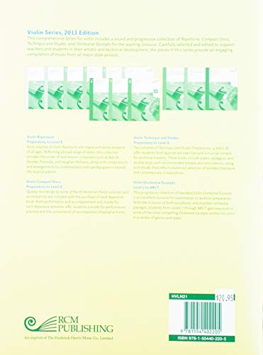HVLN21 - Shifting: Thirty Progressive Studies for Violinists — back cover