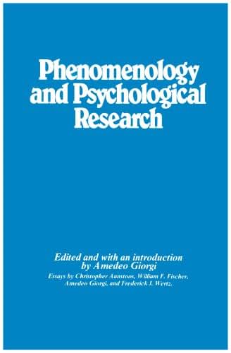 Phenomenology and Psychological Research