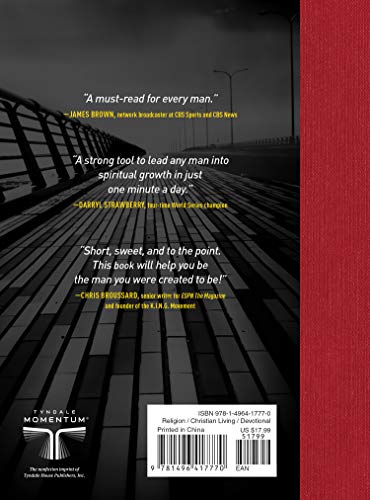 A Minute of Vision for Men: 365 Motivational Moments to Kick-Start Your Day — back cover