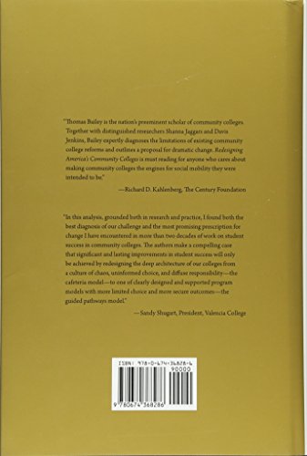 Redesigning Americas Community Colleges: A Clearer Path to Student Success