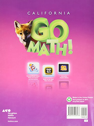 Student Edition Grade 3 2015 (Houghton Mifflin Harcourt Go Math!)