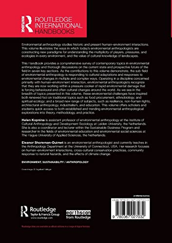 Routledge Handbook of Environmental Anthropology (Routledge Environment and Sustainability Handbooks)